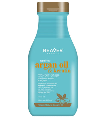 Acondicionador reparador de aceite de argán y queratina Beaver (350 ml)