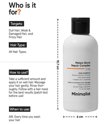 Minimalist Maleic Bond Repair Complex 3,5% reparationsshampoo