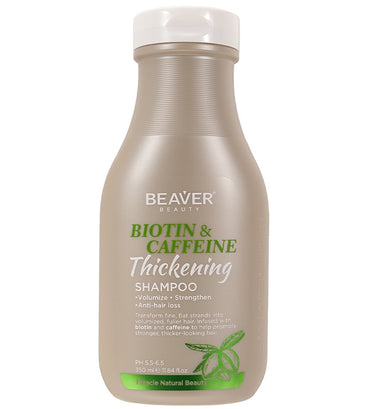 Tratamiento engrosador del cuero cabelludo con biotina y cafeína Beaver