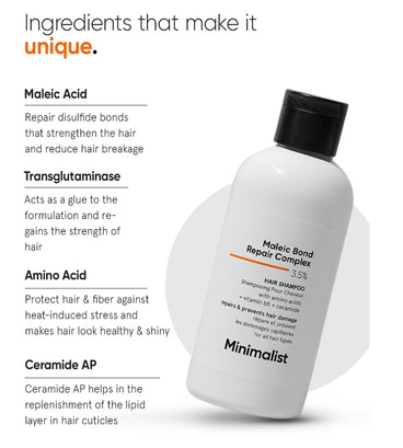 Minimalist Maleic Bond Repair Complex 3,5% reparationsshampoo