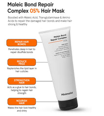 Minimalist Maleic Bond Repair Complex 05% maschera per capelli