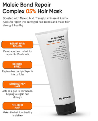 Minimalist Maleic Bond Repair Complex 05% hiusnaamio