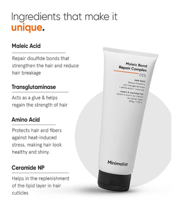 Minimalist Maleic Bond Repair Complex 05% hiusnaamio