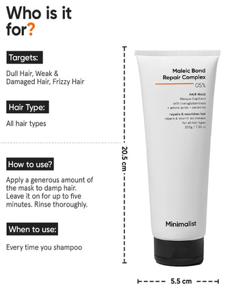 Minimalist Maleic Bond Repair Complex 05% hårmask