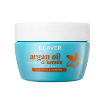 Beaver Argan Oil & Keratin repair hårmaske (250 ml)