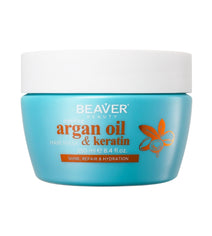 Beaver Masque capillaire réparateur à l'huile d'argan et à la kératine (250 ml)