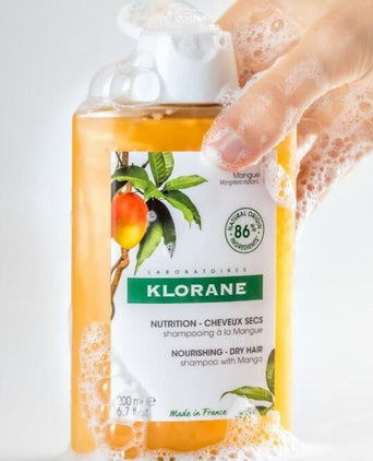 Klorane shampooing pour cheveux secs Mangue (400 ml)