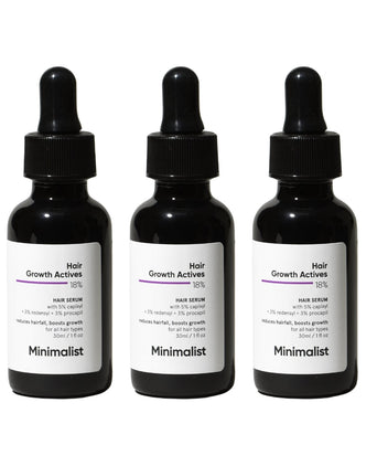 Minimalist Hair Density Serum 18% hair growth serum (3-pack)