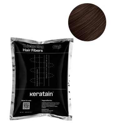 Keratain hair fiber sample (3 ml) - dark brown