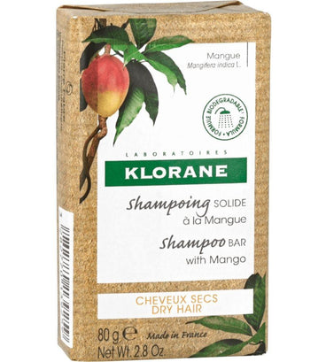 Klorane shampoo bar Mango - dry hair (80 gr) - Hair Growth Specialist