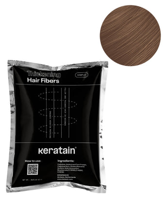 Keratain hair fiber sample (3 ml) - light brown