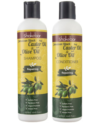 Shakebar Castor Oil & Argan Oil shampoo + conditioner