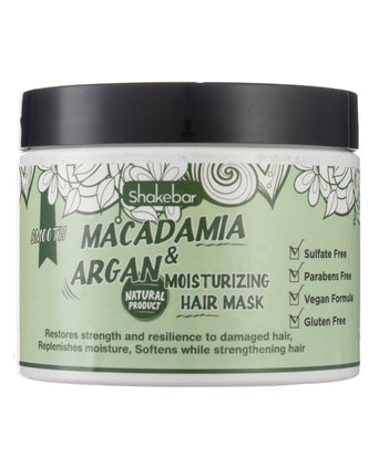 Shakebar Macadamia idratante per capelli all'olio di Macadamia e Argan