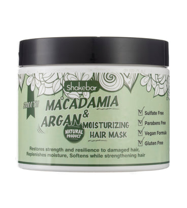 Shakebar Macadamia & Argan Oil fuktighetsgivende hårmaske