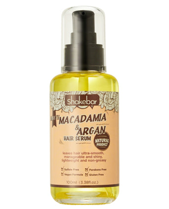 Siero idratante per capelli Shakebar Macadamia all'olio di e Argan