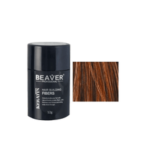 Beaver keratin hair building fibers - Auburn (12 gr) - Hair Growth Specialist