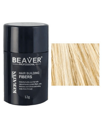 Beaver keratin hair building fibers - Blonde (12 gr) - Hair Growth Specialist