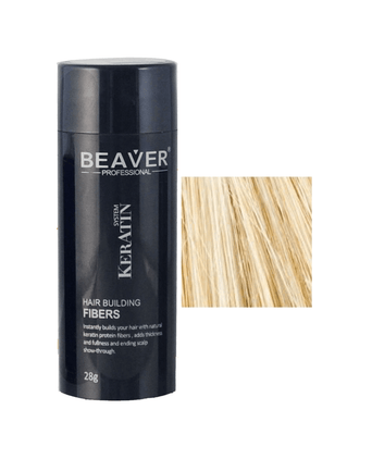 Beaver keratin hair building fibers - Blonde (28 gr) - Hair Growth Specialist