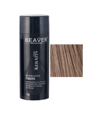 Beaver keratin hair building fibers - Light brown (28 gr) - Hair Growth Specialist