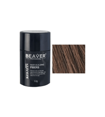 Beaver keratin hair building fibers - Medium brown (12 gr) - Hair Growth Specialist